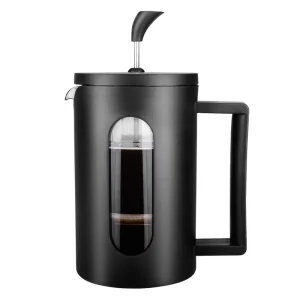 Plastic French Press Coffee Maker with Lid Business Use Portable Stainless Steel 350ml Coffee & Tea Set