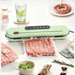 Plastic Household Kitchen Use Vacuum Food Storage Sealer Dry Wet Modes Electric Mini Vacuum Sealing Machine Cutter Sous Vide