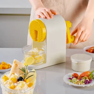 Plastic Ice Shaver Household Small Unplugged Hand Cranked Manual Continuous Ice Crusher Stall Commercial