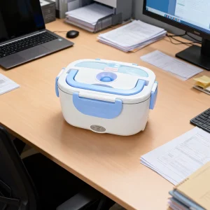 Plastic Portable Dual Vehicle Home Use Air Tight Self Heating Electric Lunch Box