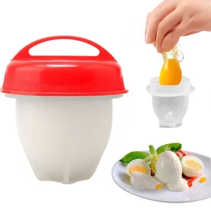 Poached Egg Tools BPA Free Silicone Egg Poacher Cups Nonstick Poached Egg Cooker for Microwave Stovetop Baking