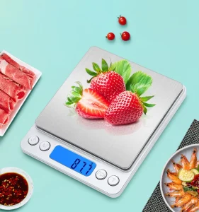 Pocket Slim Digital Kitchen Scale 500g 0.01g Accuracy ABS Stainless Steel Electronic Battery USB Rechargeable
