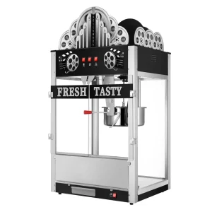 Popcorn Machine 20 Ounce With Cart Black Top 6006