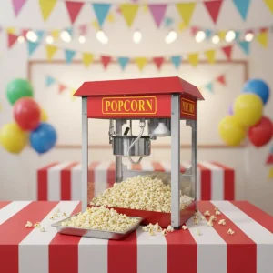 Popcorn Machine & Maker Popular Tempered Glass 8oz Capacity Commercial Use