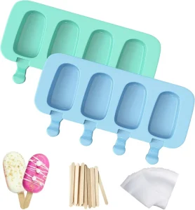 Popsicles Molds Homemade Cake Pop Molds Reusable Silicone Ice Pop Cream Maker Cakesicle Molds
