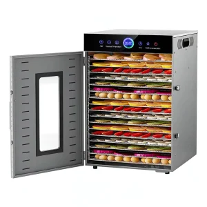 Popular Household Stainless Steel 16 Layers Dried Fish Pork Beef Chicken Salmon Shrimp Beans Processor Food Dehydrator
