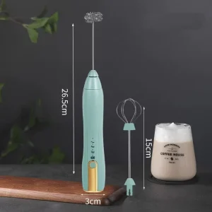 Popular Household USB Rechargeable Stainless Steel Powerful Handheld Milk Frother Portable Electric Milk Foam Mini