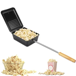 Popular Light Weight Creative Popcorn Pan Kitchen Tools Outdoor Fried Popcorn Pot DIY Camping Popcorn Popper