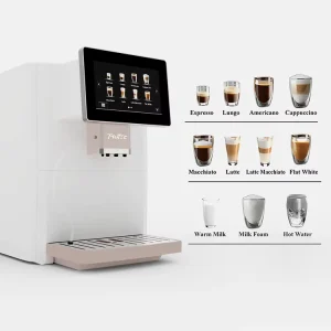 Popular Style White Coffee Makers Machine Automatic Coffee Brewing Equipment Espresso Coffee Machine