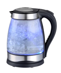 Portable 1.8L Cordless High Borosilicate Glass Electric Kettle Temperature Control Automatic Shut-off Boil-Dry Protection 360