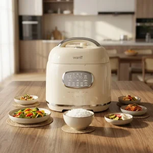 Portable 1000W Digital Timer Control Multi use Household Electric Rice Cooker Food Grade Pressure Cooker