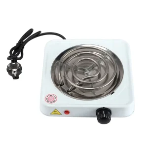 Portable 1000W Mini Countertop Single Electric Hot Plate Stove with Adjustable Temperature for Cooking