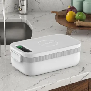 Portable 1000ml Self Heating Electric Lunch Box Rechargeable Heated Food Warmer Electric Lunch Box for Outdoor Indoor