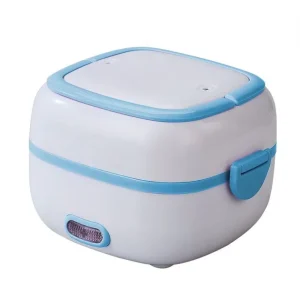 Portable 110V/220V 1.05L Electric Lunch Box Stainless Steel Heating Bento Box