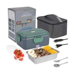 Portable 12V Electric Lunch Box Multi-Purpose Display Warmer and Chafing Dish for Car and Home Buffet Lunch Solution