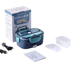 Portable 2 in 1 Electric Lunch Boxes for Car Truck Home Office Insulated to Keep Food Warm