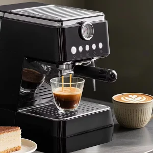 Portable 20Bar Electric Espresso Coffee Maker with Concentrated Drip for Household Travel Outdoor