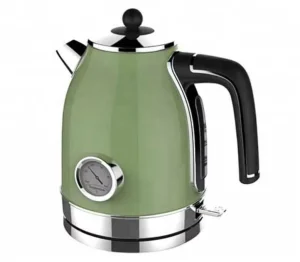 Portable 304 Stainless Steel 1.7L Electric Kettle with Thermometer and Cordless Feature
