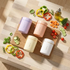 Portable 304 Stainless Steel Heating Lunch Box USB Plug in Car Soup Cup Constant Temperature Breakfast Cup