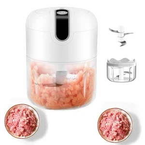 Portable 350ml USB Mini Meat Grinder & Chopper Multifunction Cordless Kitchen Garlic Masher Crusher