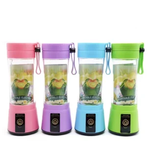 Portable 380ml Stainless Steel USB Juicer Blender with Battery for RV Car Outdoor & Hotel Use