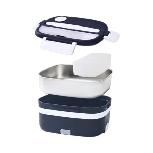 Portable 80W Fast Heating Stainless Steel Electric Heated Lunch Box Heater for Driver Worker