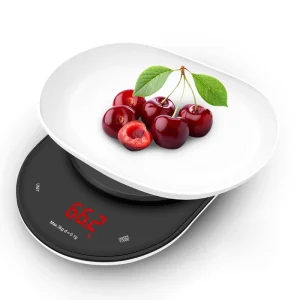 Portable ABS Digital Kitchen Scale with Tray LCD Display Food Scale for Home Use