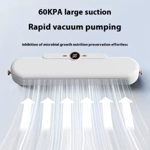 Portable Automatic USB Powered Low Noise Compact Plastic Mini Vacuum Sealer Machine 1.0L Capacity 30cm Sealing Width Food