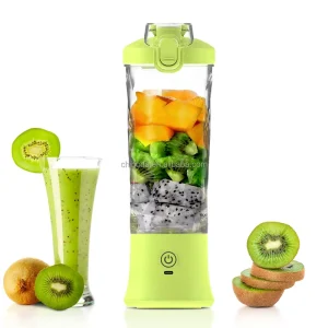 Portable Blender Juicer 600ML USB Rechargeable Mini Personal Electric Blender Fruit Juicer Cup Ice Smoothie Maker