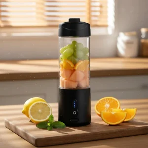 Portable Blender Juicer USB Rechargeable with 530ml Tritan Cup 4000mAh Battery for Smoothie Shake Travel Gym Home Kitchen
