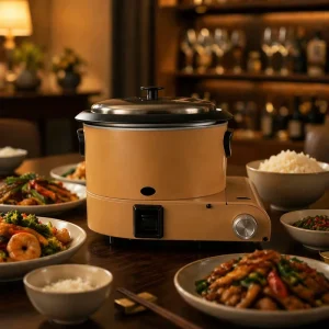 Portable Cassette Stover Gas Rice Cooker Non Electric 3L LPG Butane Camping Home Noi Com Gas Penanak Nasi Gas