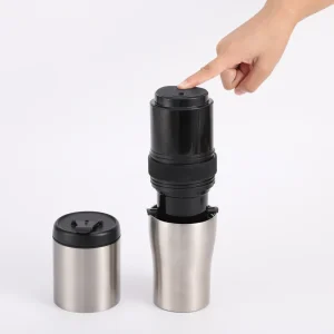 Portable Coffee Grinder Electric Burr Coffee Grinder for Traveling Camping Office Rechargeable and Cordless Coffee Grinder