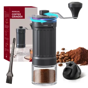 Portable Coffee Mill Outdoor Manual Coffee Grinder With Adjustable Settings