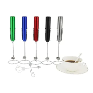 Portable Coffee Whisk Rechargeable 2000mAh 5W Eco Friendly Stainless Steel 304 Milk Frother Aluminum Body Handheld