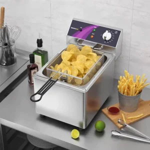 Portable Commercial Counter Top Restaurant Electric Deep Fryer Donut Chips Cake Donut Fryer Snack Chicken Food Electric Fryer