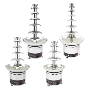 Portable Commercial Fully Automatic Electric Chocolate Dispenser Waterfall Fountain Machine Stainless Steel for Weddings