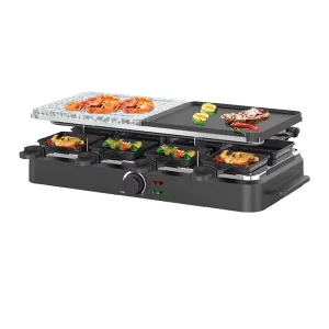 Portable Commercial Home Steak Chicken Barbecue Griddle Smokeless Indoor Electric Raclette BBQ Grill with Vertical Plate Machine