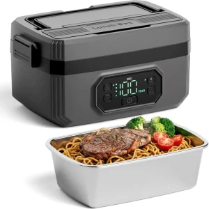 Portable Cordless 1.6L Heated Storage Container 24000mAh Battery Operated Electric Lunch Box