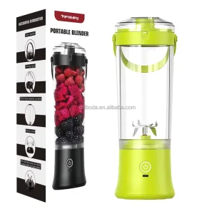 Portable Cordless Blender 18oz Vessel Smoothies Maker BPA Free Leakproof Lid USB-C Rechargeable 4000mAh Battery Multifunctional