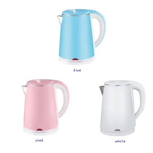 Portable Cordless Electric Kettle for Hotel Use Stainless Steel 1.6-2.0L Capacity