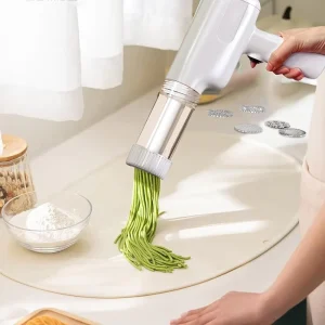 Portable Cordless Electric Pasta Maker Machine New Automatic Handheld Spaghetti Noodle Maker for Outdoor Use & Food Shop