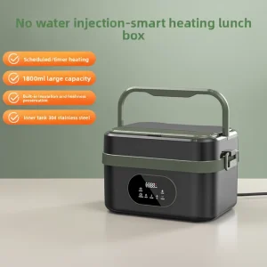 Portable Cordless Self Heated Automatic Digital Control Electric Lunch Box 60W 4x4500mAh Battery 1.5L USB C 6 Temp Levels Car