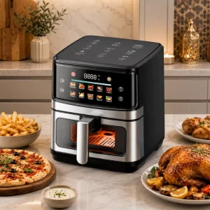 Portable Digital Control Large Capacity 6L 12L Commercial Smart Electric Oil Free Air Fryer