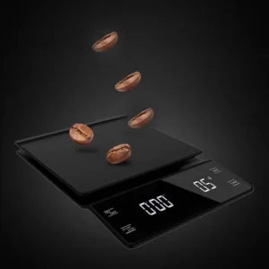 Portable Digital Kitchen Scale 0.1g High Precision Coffee Scale with Insulation Pad for Weighing Coffee and Food