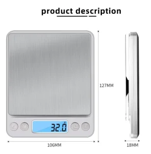 Portable Digital Kitchen Scale Precision Scale for Food and Jewelry Postal Scale LCD Electronic Measurement G25 41