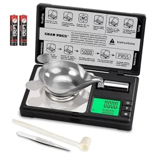 Portable Digital Pocket Jewelry Scales 50g 0.001g Milligram LCD Display for Medicine and Gold Reloading Powder