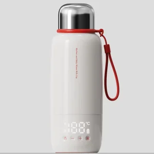 Portable Digital Touch Stainless Steel Electric Kettle 0.5L Automatic Shut-off Multi-Temperature Control Keep Warm Outdoor Car