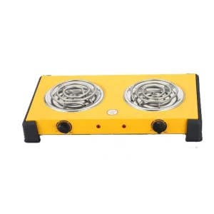 Portable Double Electric Hot Plate 1000W+1000W Dual Burner Cooker Adjustable Temperature Electric Stove for Home Office Camping