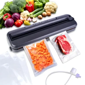 Portable Dual-Purpose Food Vacuum Sealer 5.1-10L Capacity 100W Electric Fully Automatic Fast Sealing Overvoltage Overheat