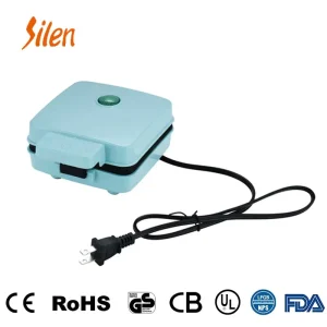 Portable Electric 4 Inch Non Stick Breakfast Round Small Waffle Maker Machine for Individuals